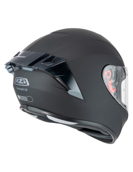 NZI CASCO TRENDY 3 STREAM BLACK MATT en ALDAMOVIL