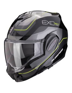 SCORPION CASCO EXO-TECH PRO COMMUTA BLACK/SILVER/YELLOW en ALDAMOVIL