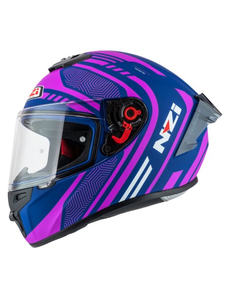 NZI CASCO TRENDY 3 STREAM CONNECTED BLUE/PINK MATT en ALDAMOVIL