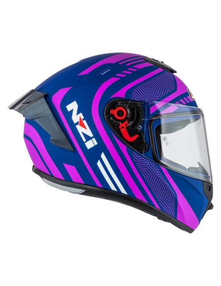 NZI CASCO TRENDY 3 STREAM CONNECTED BLUE/PINK MATT en ALDAMOVIL