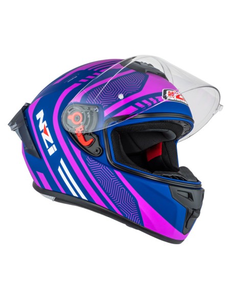 NZI CASCO TRENDY 3 STREAM CONNECTED BLUE/PINK MATT en ALDAMOVIL