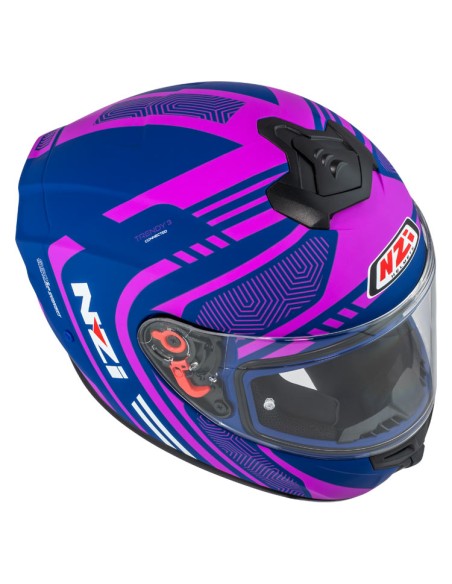 NZI CASCO TRENDY 3 STREAM CONNECTED BLUE/PINK MATT en ALDAMOVIL
