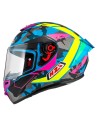 NZI CASCO TRENDY 3 STREAM CAMU BLUE/YELLOW/PINK en ALDAMOVIL