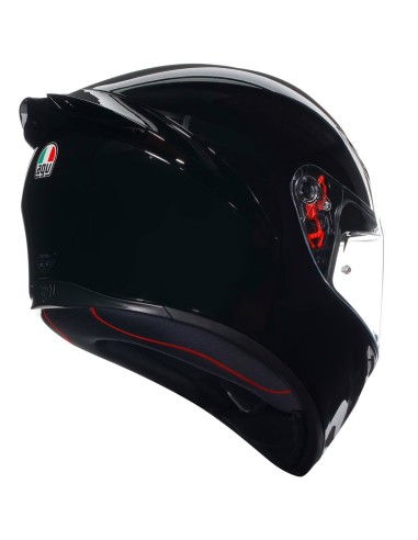 AGV CASCO K1 S E2206 BLACK GLOSSY en ALDAMOVIL