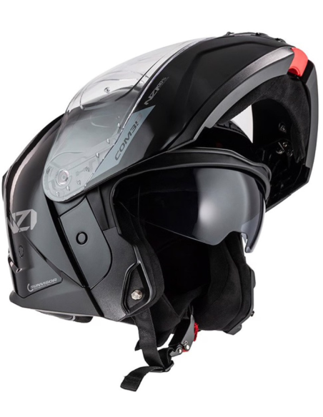 NZI CASCO COMBI 3 DUO BLACK GLOSS en ALDAMOVIL