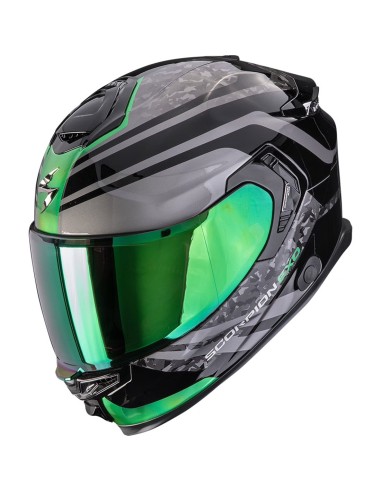 SCORPION CASCO EXO-GT SP ARTEN BLACK/GREEN en ALDAMOVIL SCORPION CASCO EXO-GT SP ARTEN BLACK/GREEN en ALDAMOVIL