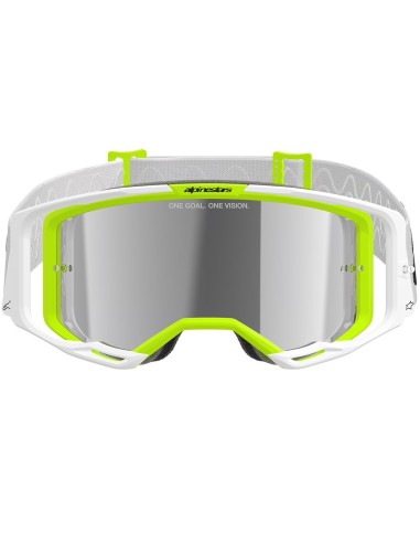 ALPINESTARS GAFAS OFF ROAD YELLOW FLUOR MIRROR SILVER LENS 2025 en ALDAMOVIL