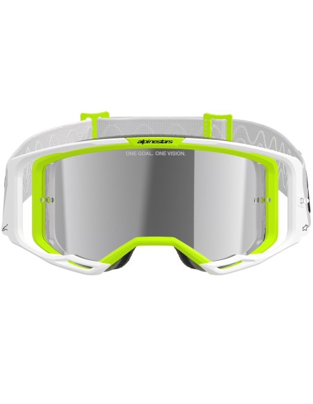 ALPINESTARS GAFAS OFF ROAD YELLOW FLUOR MIRROR SILVER LENS 2025 en ALDAMOVIL