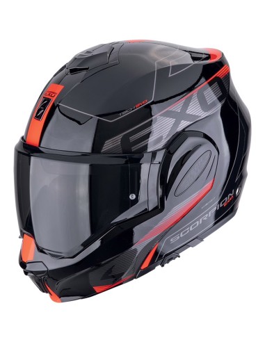 SCORPION CASCO EXO-TECH TRAVELLER BLACK/RED en ALDAMOVIL