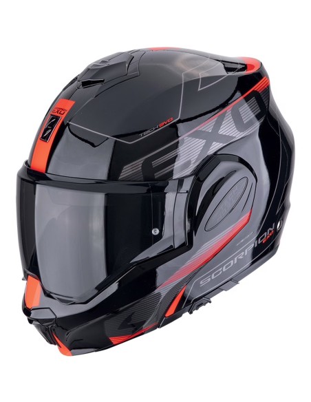 SCORPION CASCO EXO-TECH TRAVELLER BLACK/RED en ALDAMOVIL
