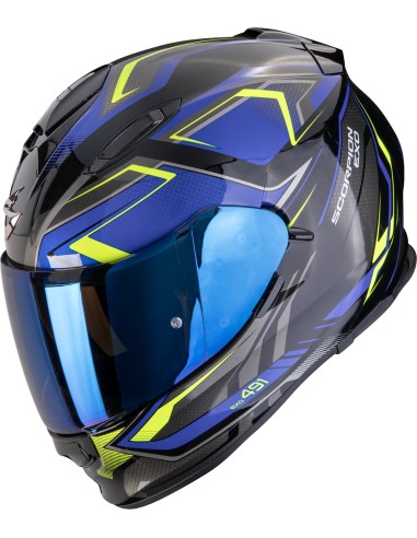 SCORPION CASCO EXO-491 ZUMO BLACK BLUE/YELLOW en ALDAMOVIL