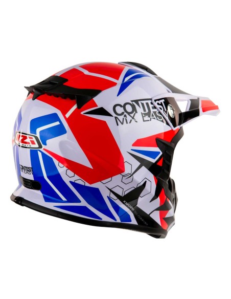 NZI CASCO KNOBBY CONTEST WHITE/RED/BLUE/BLACK en ALDAMOVIL