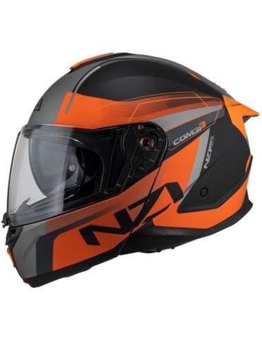 NZI CASCO COMBI 3 DUO DAILY ORANGE/BLACK en ALDMAOVIL