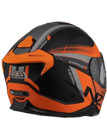 NZI CASCO COMBI 3 DUO DAILY ORANGE/BLACK en ALDMAOVIL