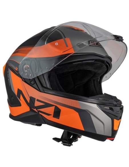 NZI CASCO COMBI 3 DUO DAILY ORANGE/BLACK en ALDMAOVIL