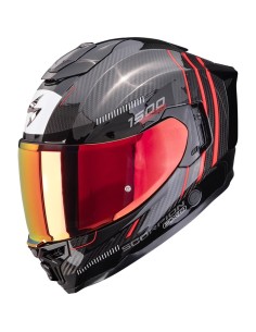 SCORPION EXO-1500 CARBON AIR ZITY BLACK/RED en ALDAMOVIL