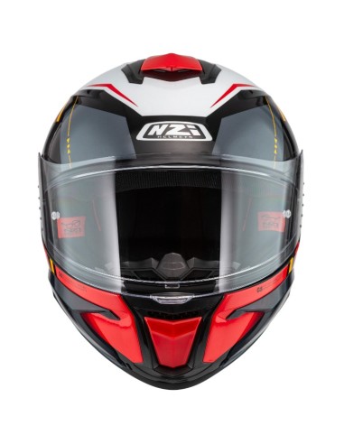 NZI CASCO WAKE STREAM STRIPES BLACK/WHITE/RED GLOSS en ALDAMOVIL