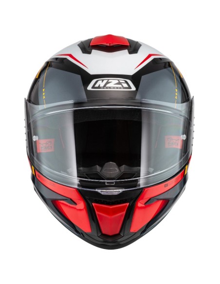 NZI CASCO WAKE STREAM STRIPES BLACK/WHITE/RED GLOSS en ALDAMOVIL