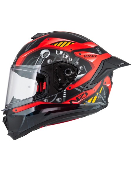 NZI CASCO WAKE STREAM CYBER BLACK/RED MATT en ALDAMOVIL