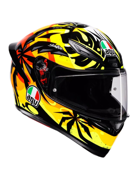 AGV CASCO K1 S E2206 TROPICRUSH BLACK/ORANGE en ALDAMOVIL