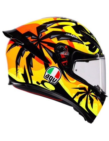 AGV CASCO K1 S E2206 TROPICRUSH BLACK/ORANGE en ALDAMOVIL