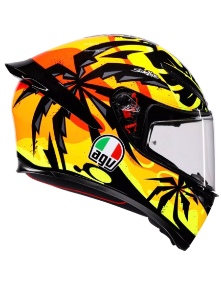 AGV CASCO K1 S E2206 TROPICRUSH BLACK/ORANGE en ALDAMOVIL