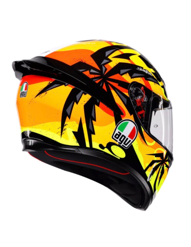 AGV CASCO K1 S E2206 TROPICRUSH BLACK/ORANGE en ALDAMOVIL