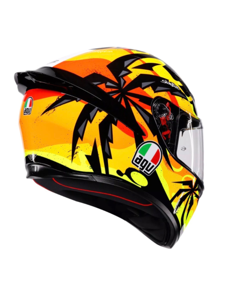 AGV CASCO K1 S E2206 TROPICRUSH BLACK/ORANGE en ALDAMOVIL