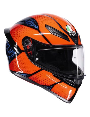 AGV CASCO K1 S E2206 SPEEDARMOR ORANGE/BLUE/BLACK en ALDAMOVIL
