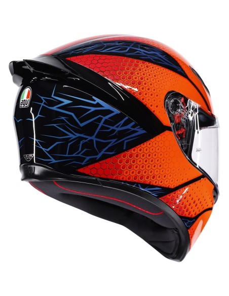 AGV CASCO K1 S E2206 SPEEDARMOR ORANGE/BLUE/BLACK en ALDAMOVIL