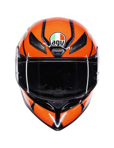 AGV CASCO K1 S E2206 SPEEDARMOR ORANGE/BLUE/BLACK en ALDAMOVIL