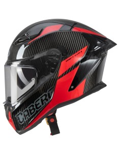 CABERG CASCO DRIFT EVO II CARBON BLACK/RED GLOSS en ALDAMOVIL