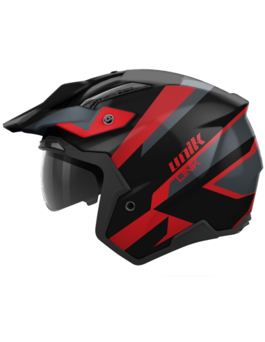 UNIK CASCO TRIAL LINK DV RED/BLACK MATT en ALDAMOVIL