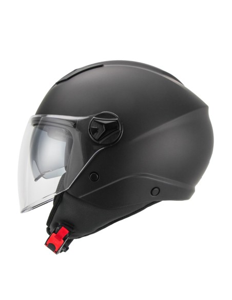 UNIK CASCO JET VERTEX VISOR SOLAR DV BLACK MATT en ALDAMOVIL