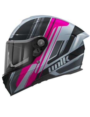 UNIK CASCO INTEGRAL ULTRA DV GRY/BLK/PINK GLOSS en ALDAMOVIL