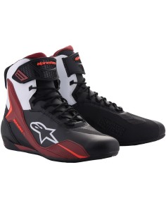 ALPINESTARS BOTAS FASTER-4 BLACK/WHITE/DARK RED en ALDAMOVIL