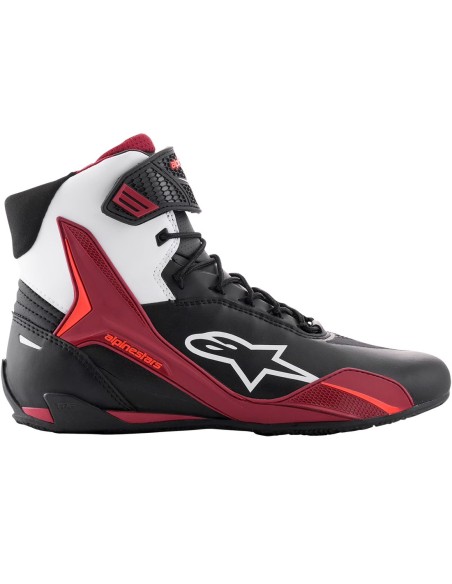 ALPINESTARS BOTAS FASTER-4 BLACK/WHITE/DARK RED en ALDAMOVIL