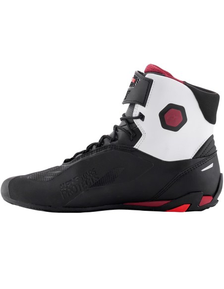 ALPINESTARS BOTAS FASTER-4 BLACK/WHITE/DARK RED en ALDAMOVIL