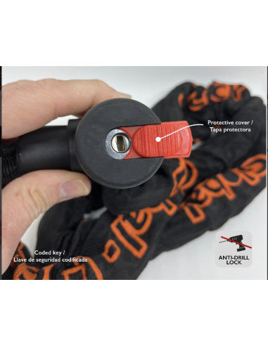 GLOBAL-LOCK ANTIRROBO CADENA INTEGRADA 8X1500 en ALDAMOVIL