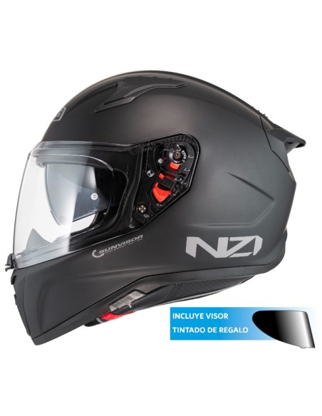 NZI CASCO FRECCIA DUO SOLID NOUVEAU BLACK MATT en ALDAMOVIL