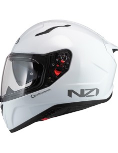 NZI CASCO FRECCIA DUO SOLID WHITE GLOSS en ALDAMOVIL