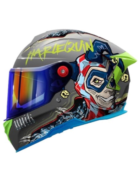 UNIK CASCO INTEGRAL HARLEQUIN GREY MATT en ALDAMOVIL