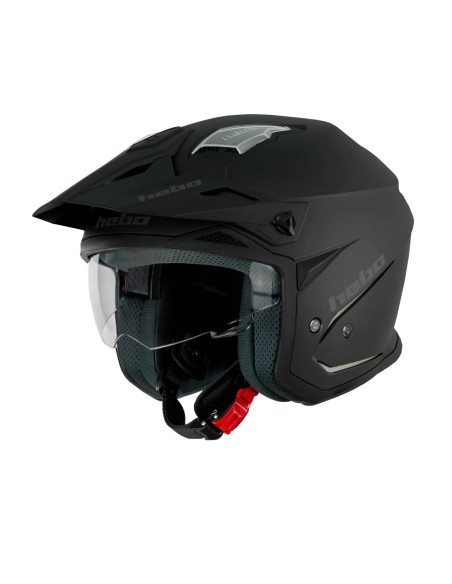HEBO CASCO TRIAL ZONE 5 BLACK MATT en ALDAMOVIL