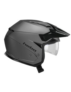 HEBO CASCO TRIAL ZONE 5 GREY MATT en ALDAMOVIL