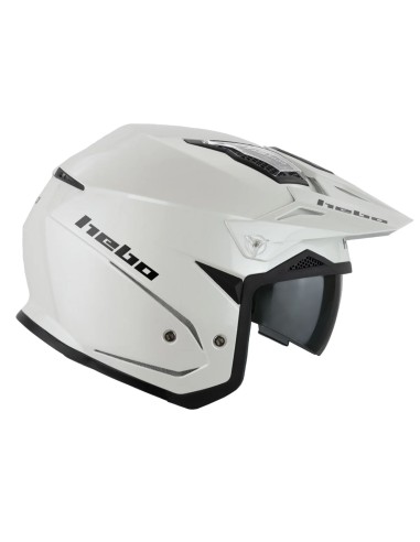 HEBO CASCO TRIAL ZONE 5 WHITE GLOSS en ALDAMOVIL