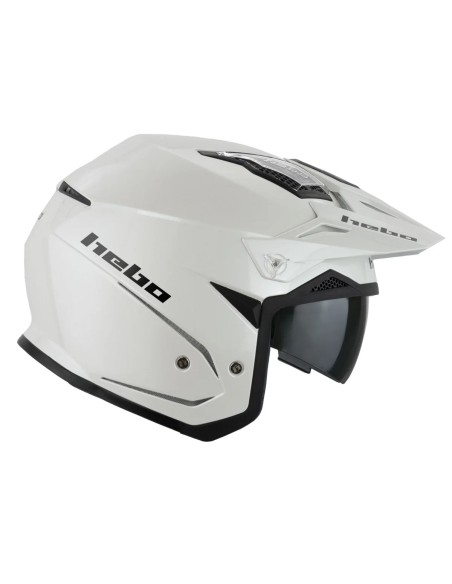 HEBO CASCO TRIAL ZONE 5 WHITE GLOSS en ALDAMOVIL