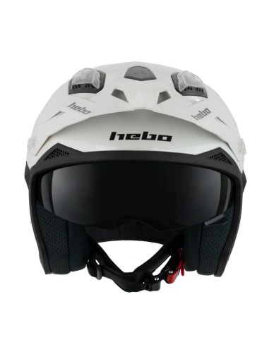 HEBO CASCO TRIAL ZONE 5 WHITE GLOSS en ALDAMOVIL