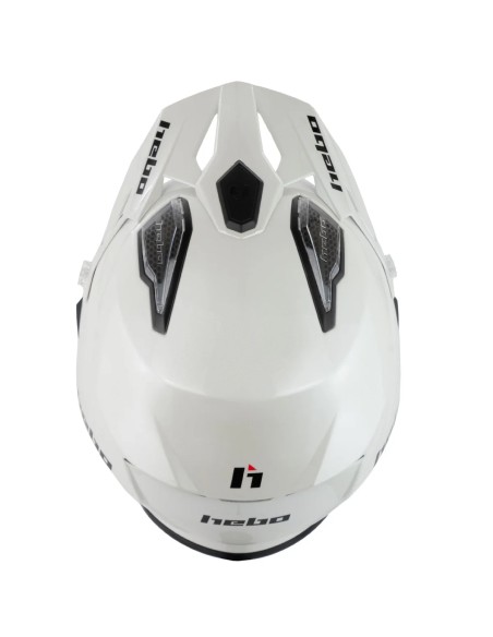 HEBO CASCO TRIAL ZONE 5 WHITE GLOSS en ALDAMOVIL