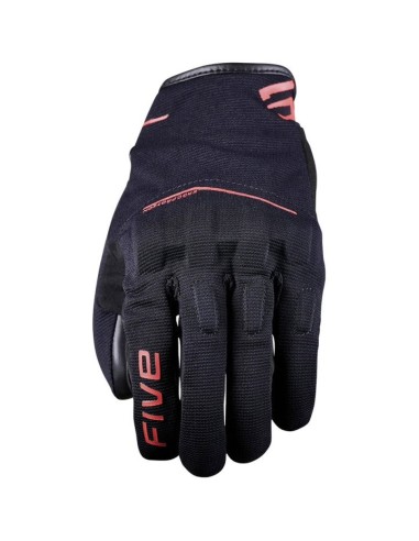FIVE GUANTES VERANO RS4 BLACK/RED FLUOR en ALDAMOVIL