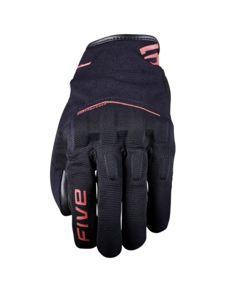 FIVE GUANTES VERANO RS4 BLACK/RED FLUOR en ALDAMOVIL